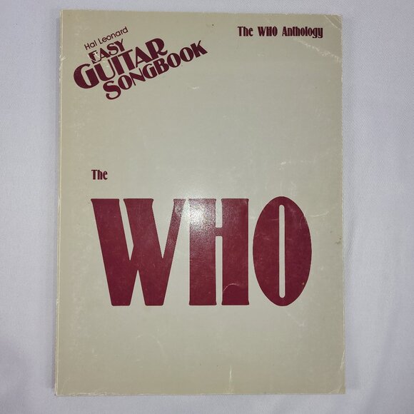 The Who Anthology Hal Leonard Easy Guitar Lyrics Music Song Book - Picture 1 of 1